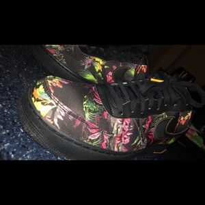 FLORAL AIR FORCE ONES